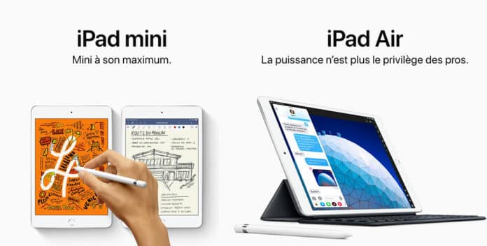 iPad mini et iPad Air